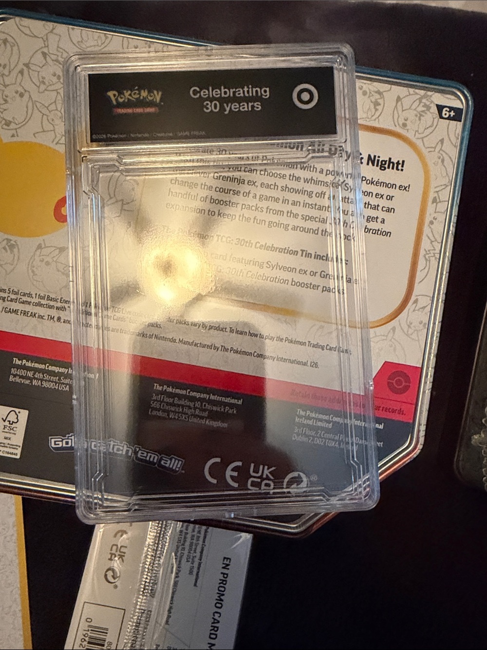 Pokemon 30th Anniversary collection Tin Set of 2 from Target w/promo cards etc - Picture 6 of 16